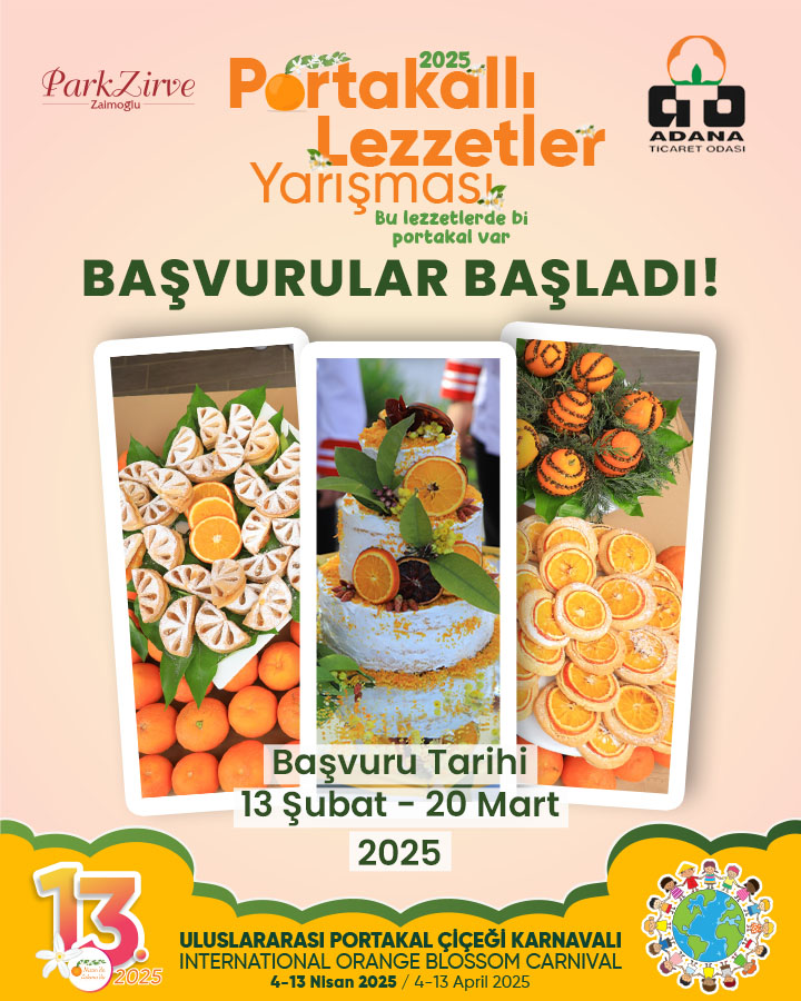 Portakallı Lezzetler Yarışması Başvuru Formu