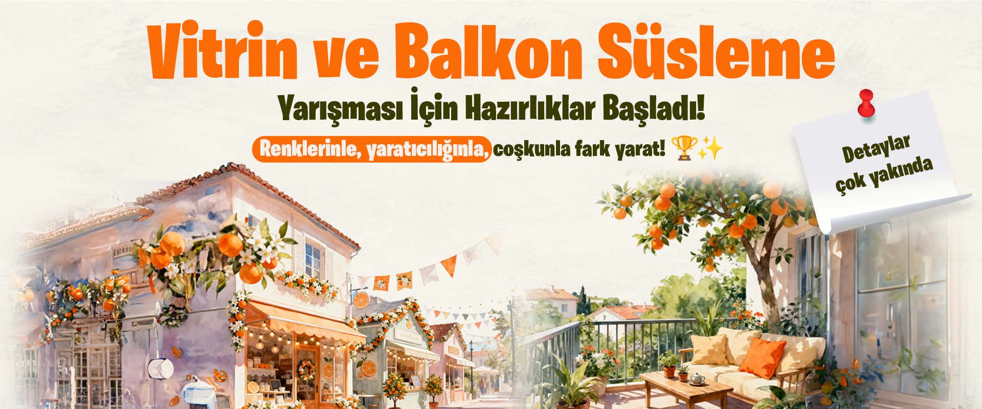 Vitrin ve Balkon Süsleme Yarışması | Nisan'da Adana'da